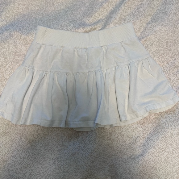 White Kids Tennis Skirt - Picture 2 of 3